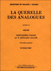 La Querelle des analogues - Geoffroy Saint-Hilaire / Cuvier - Patrick Tort