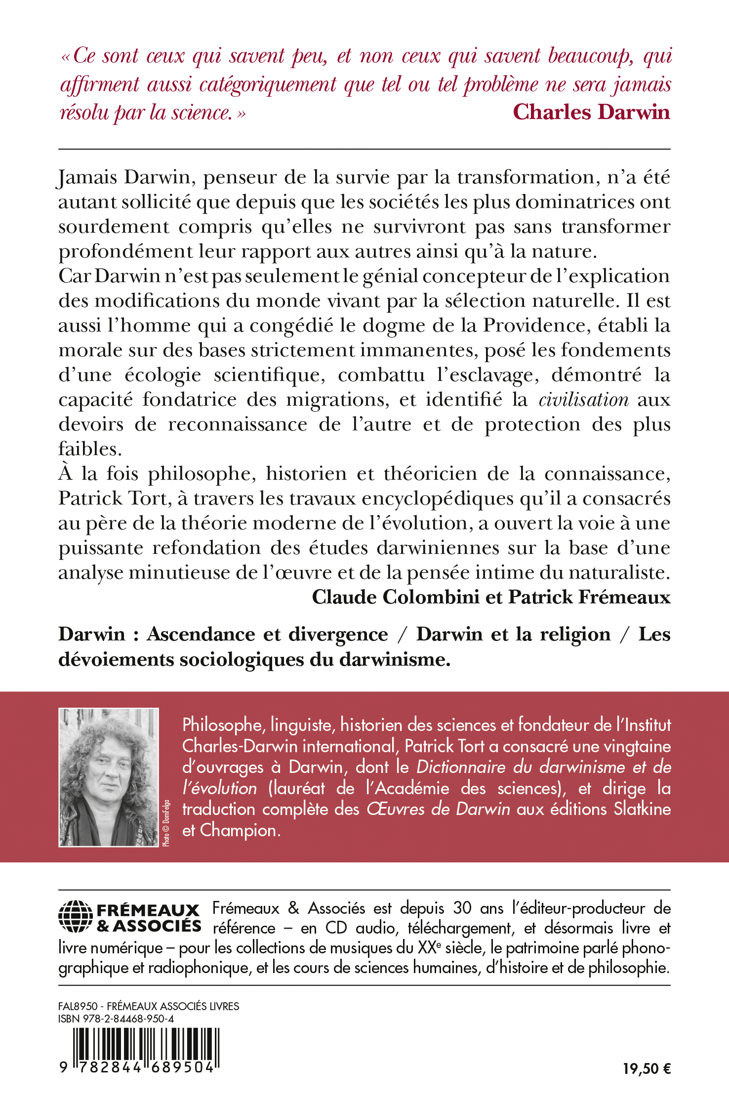 Darwin. Une théorie de la civilisation. De la sélection naturelle à la sympathie universelle - Patrick Tort